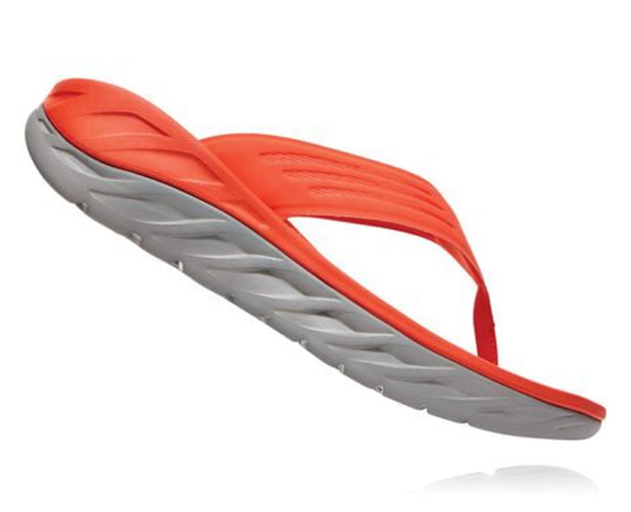 Hoka One One Sandalen Heren - Ora Recovery Flip - Rood - XP2637895